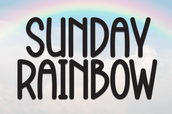 Sunday Rainbow Fontes Script Fonte Por Misterletter.co