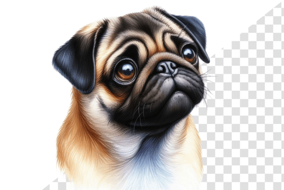 PugLove Watercolor Illustration Graphic Illustrations By Design Store