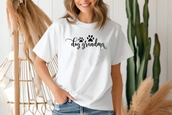 Dog Grandma Gráfico Diseños de Camisetas Por Biplab studio