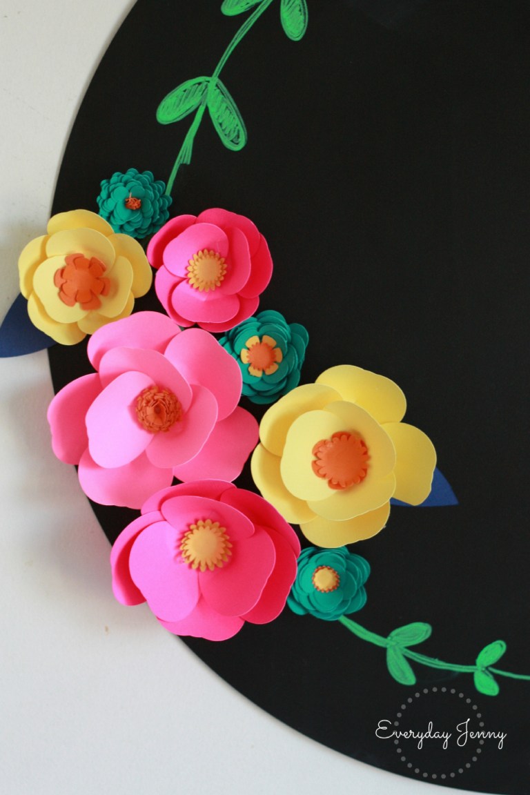 cricut project beginner 3d flowers